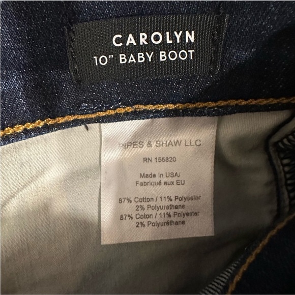 VERONICA BEARD Carolyn 10” Baby Boot Flared Cropped Jeans Size 25 - Picture 6 of 8